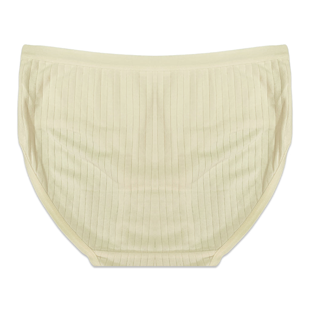 Pack of 3 Briefs Panties - Ribbed Cotton