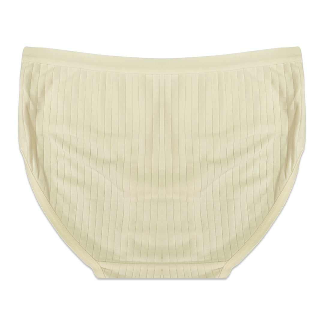 Pack of 3 Briefs Panties - Ribbed Cotton