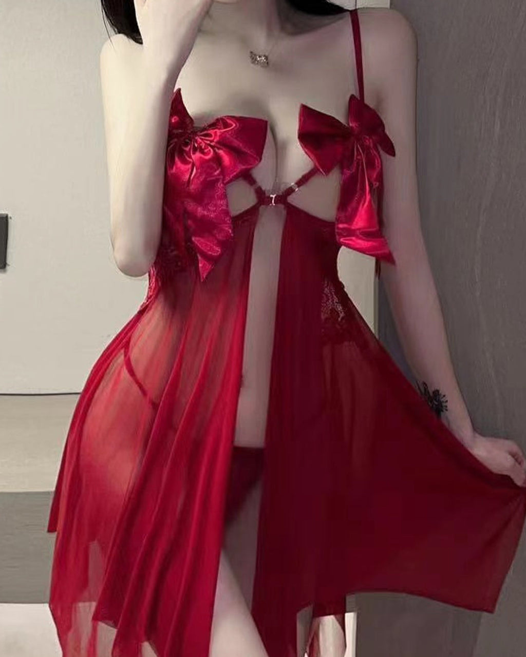 Yarn French Open Bra Sleepwear