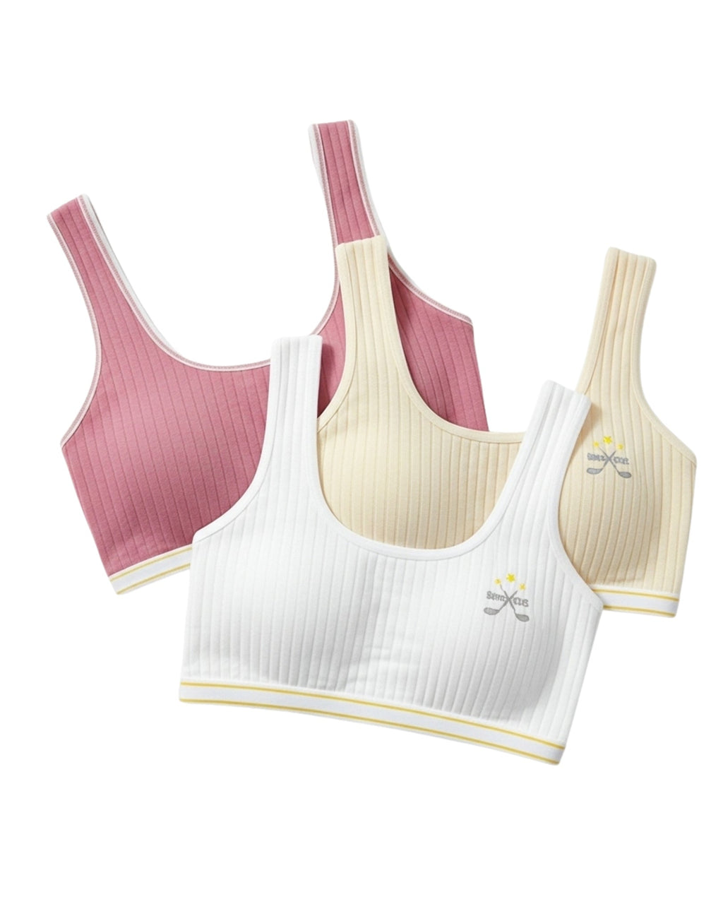 Pack of 3 Teenage Padded Bra - Blush Nest