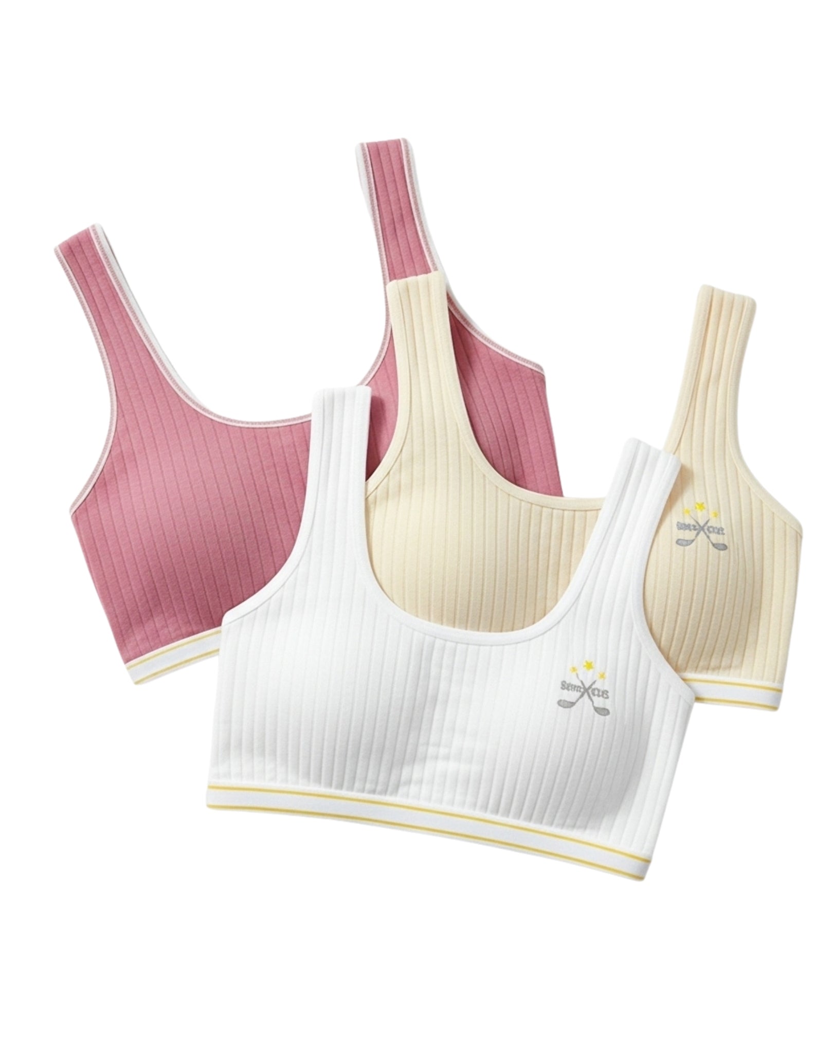 Pack of 3 Teenage Padded Bra - Blush Nest