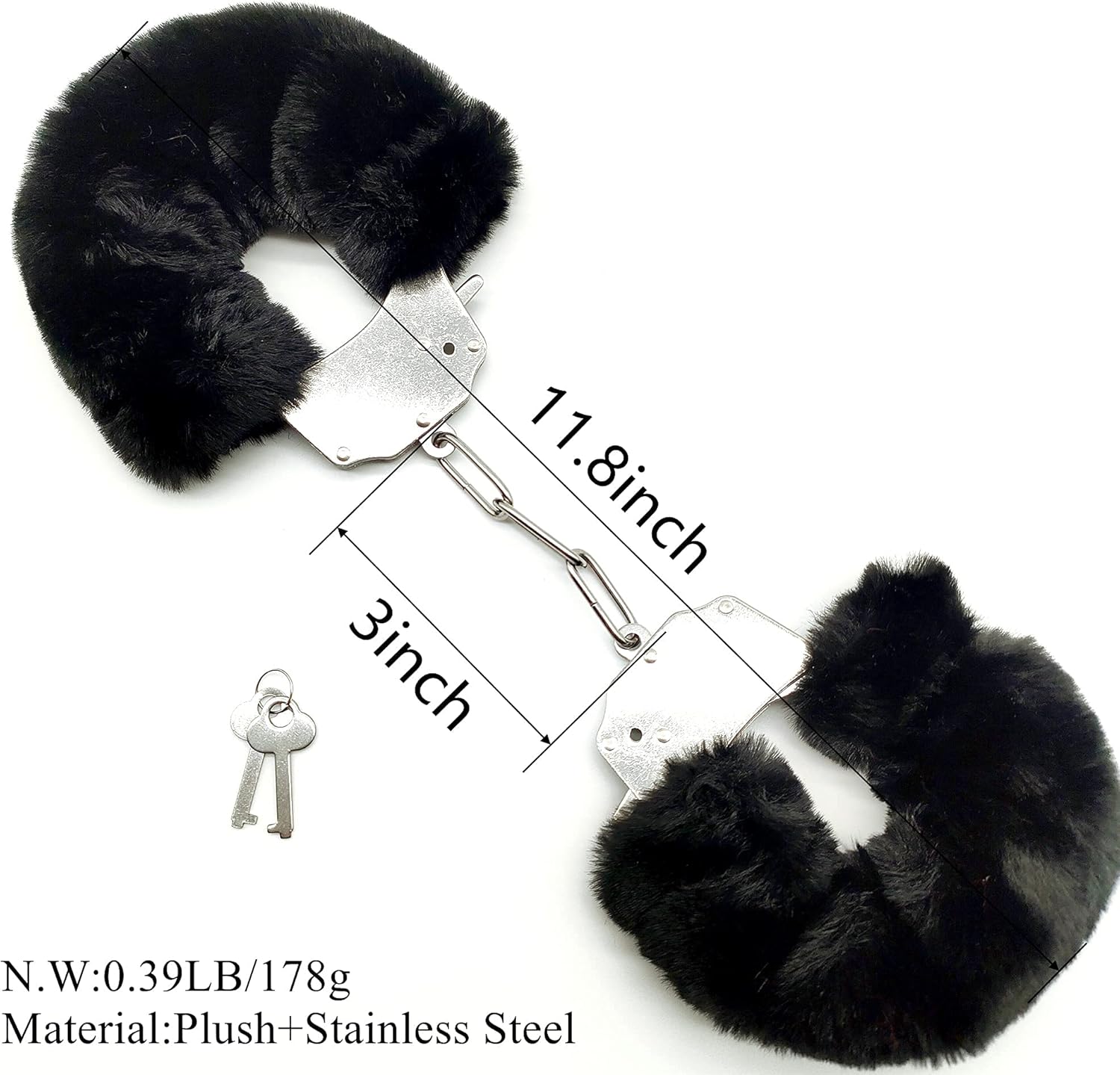 Furry Handcuffs - Black