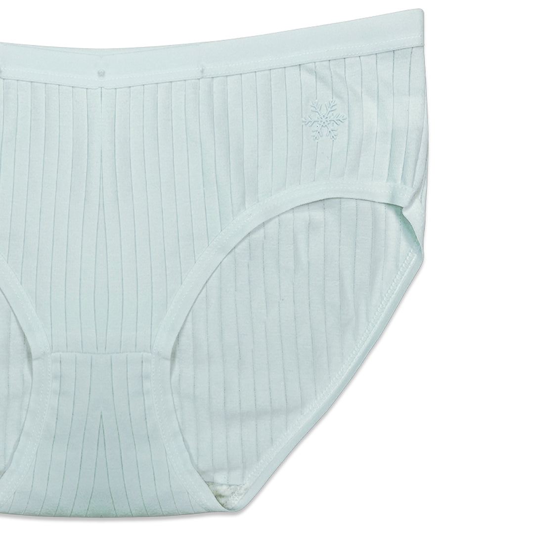 Pack of 3 Briefs Panties - Ribbed Cotton