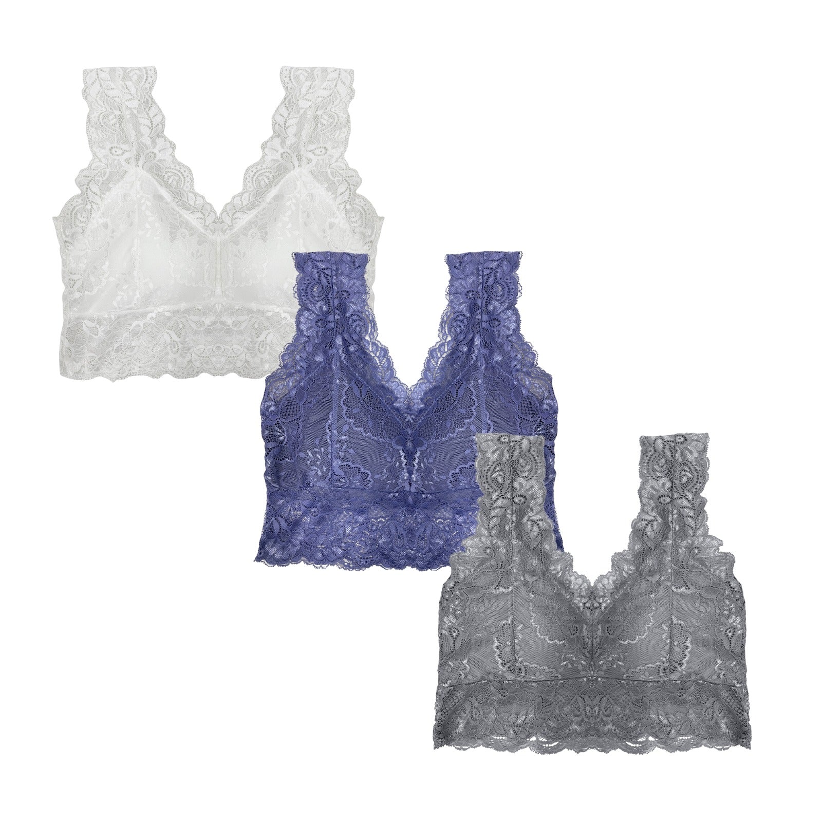 Pack of 3 Bra - Aluva Lace