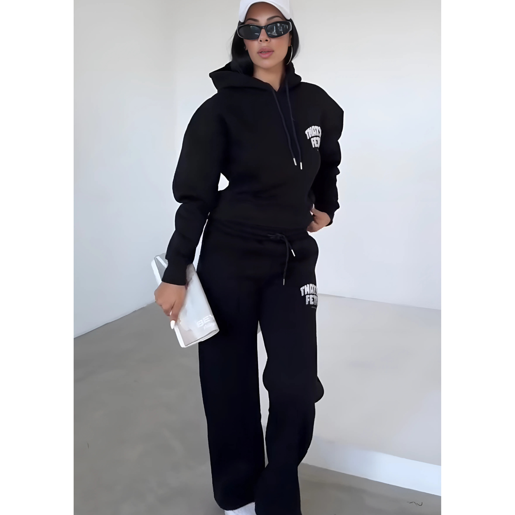 Fleece Hoodie Tracksuit Suit