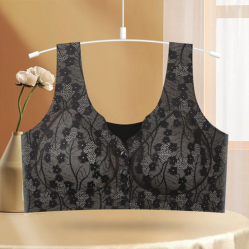 Femmeease EasyLatch Front Button Lace Bra