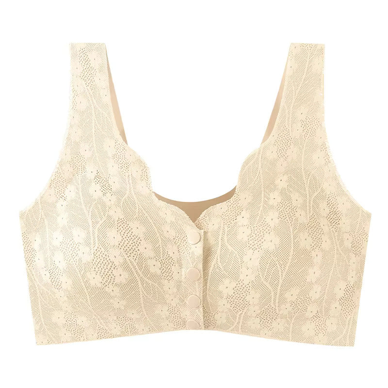 Femmeease EasyLatch Front Button Lace Bra