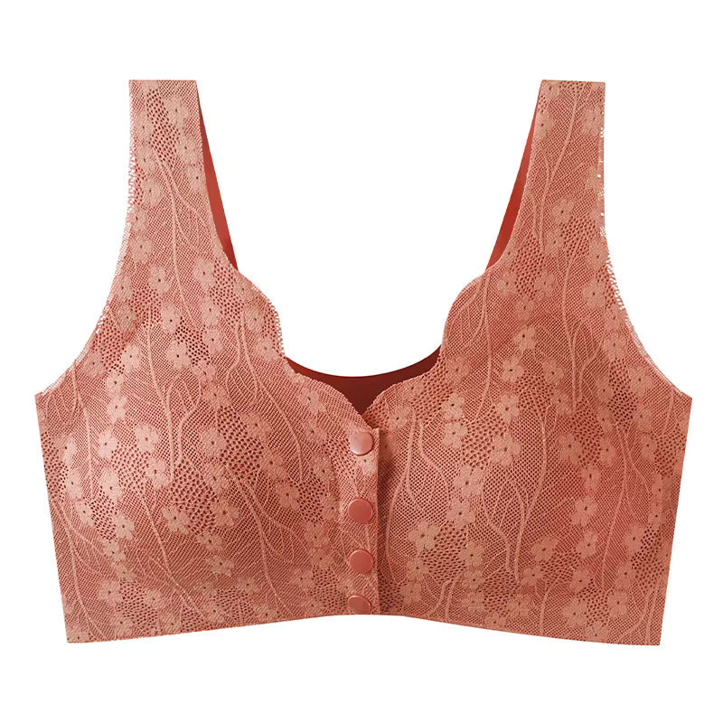 Femmeease EasyLatch Front Button Lace Bra