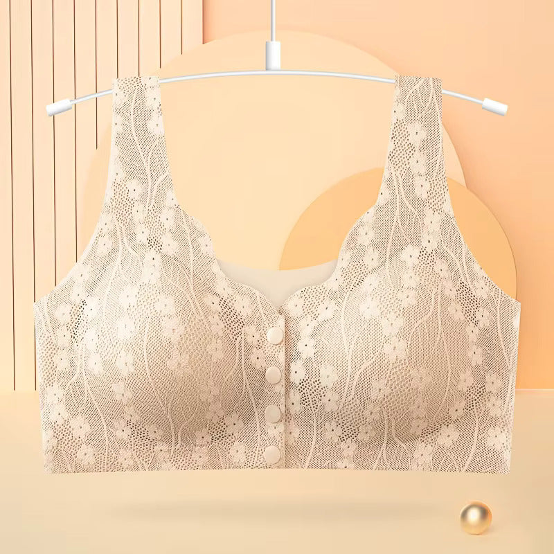 Femmeease EasyLatch Front Button Lace Bra