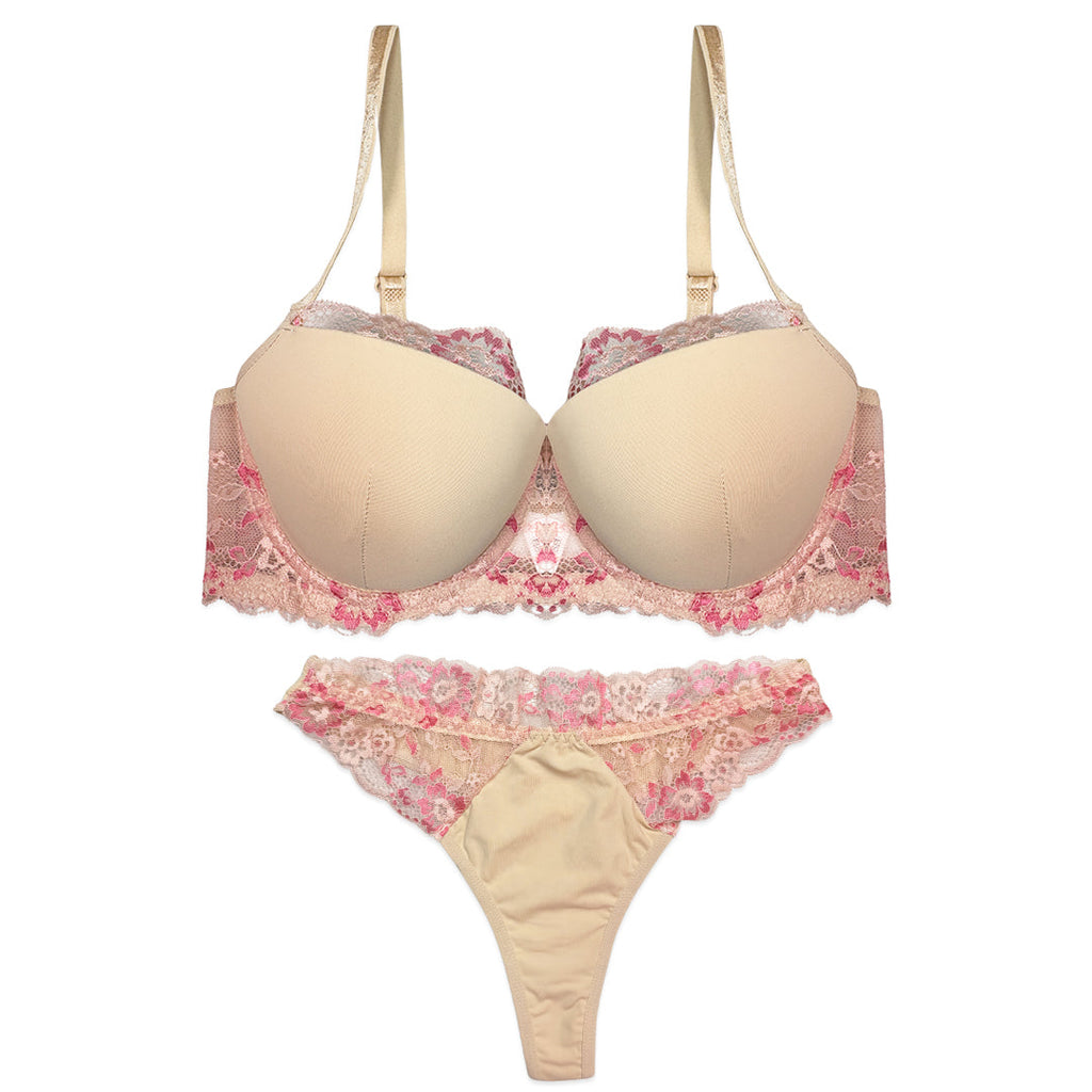 Bra Set -  Nude Bloom