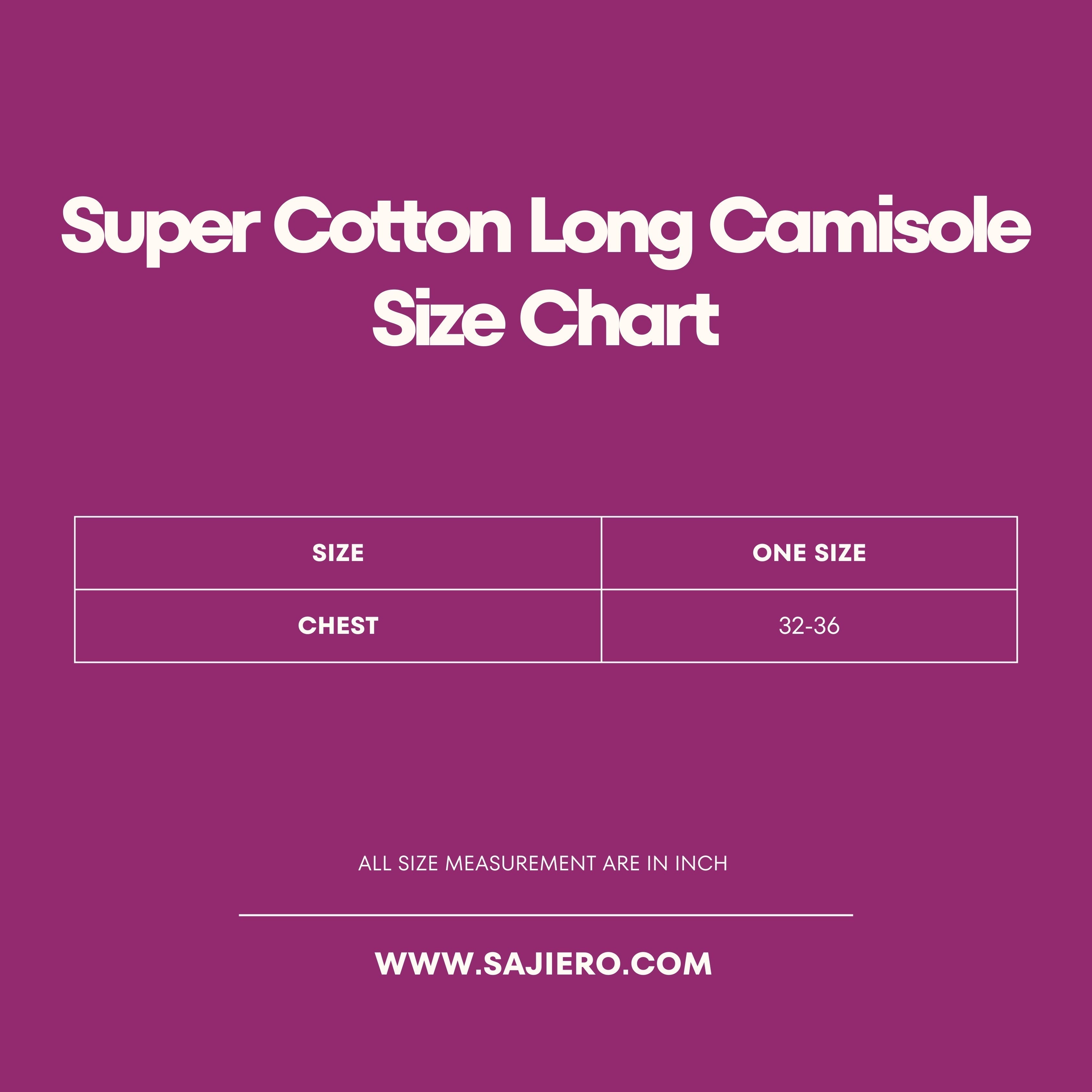 Super Cotton Long Camisole for Women
