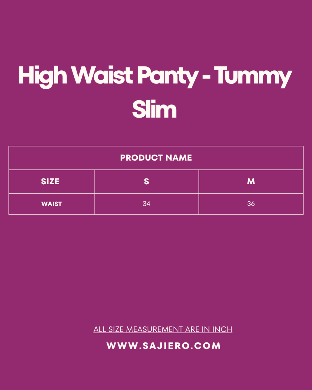 High Waist Panty - Tummy Slim