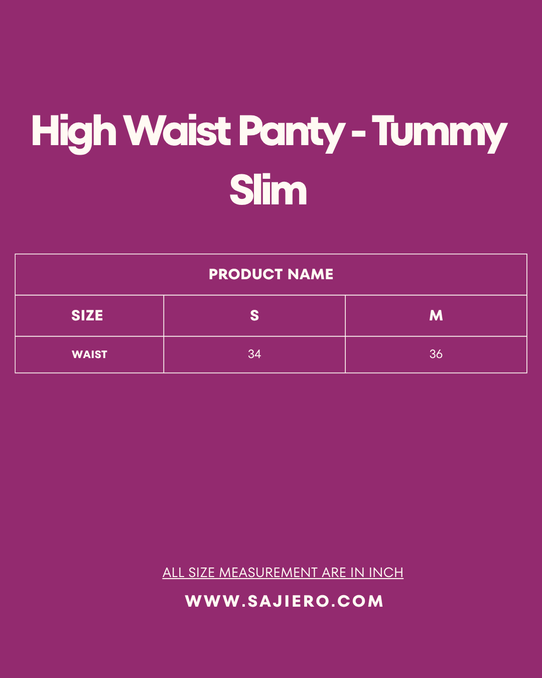High Waist Panty - Tummy Slim