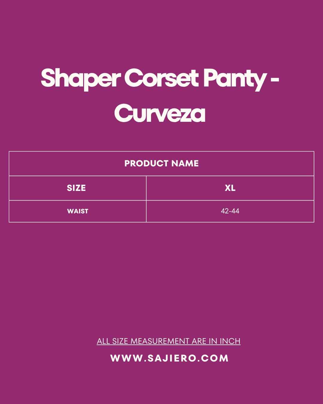 Shaper Corset Panty - Curveza