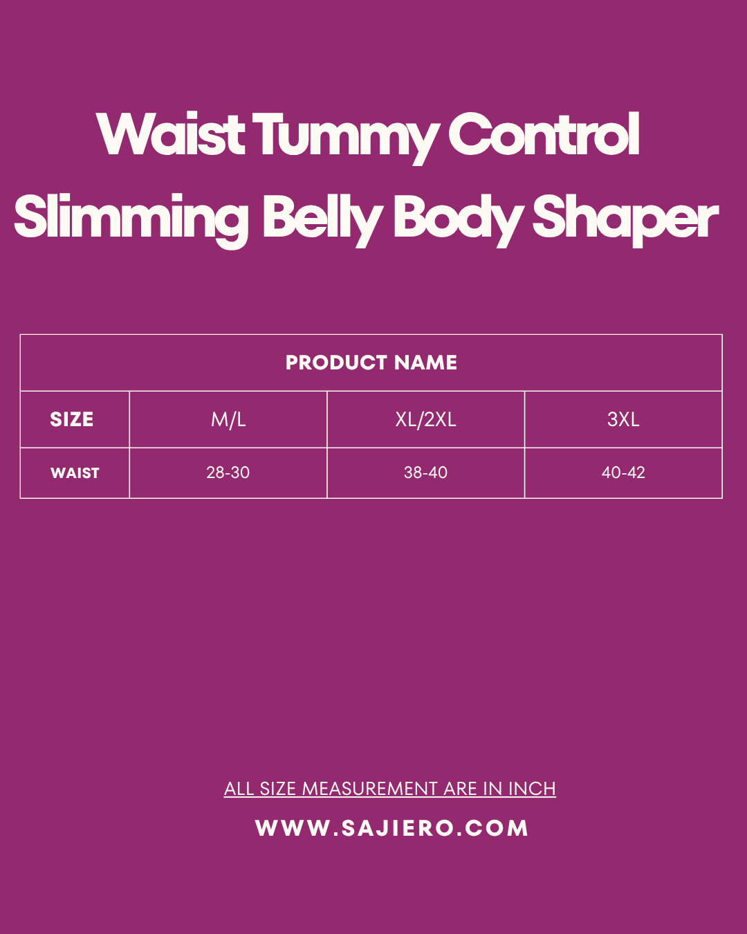 Waist Tummy Control Slimming Belly Body Shaper 883