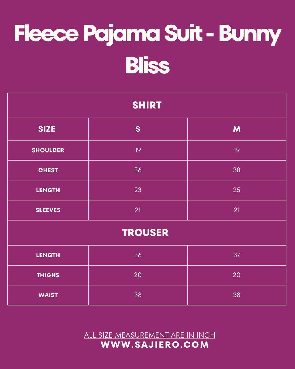 Fleece Pajama Suit - Bunny Bliss