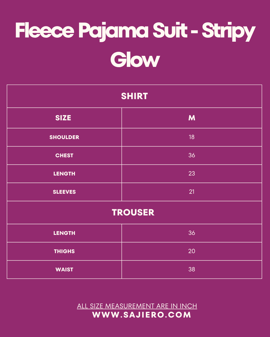 Fleece Pajama Suit - Stripy Glow