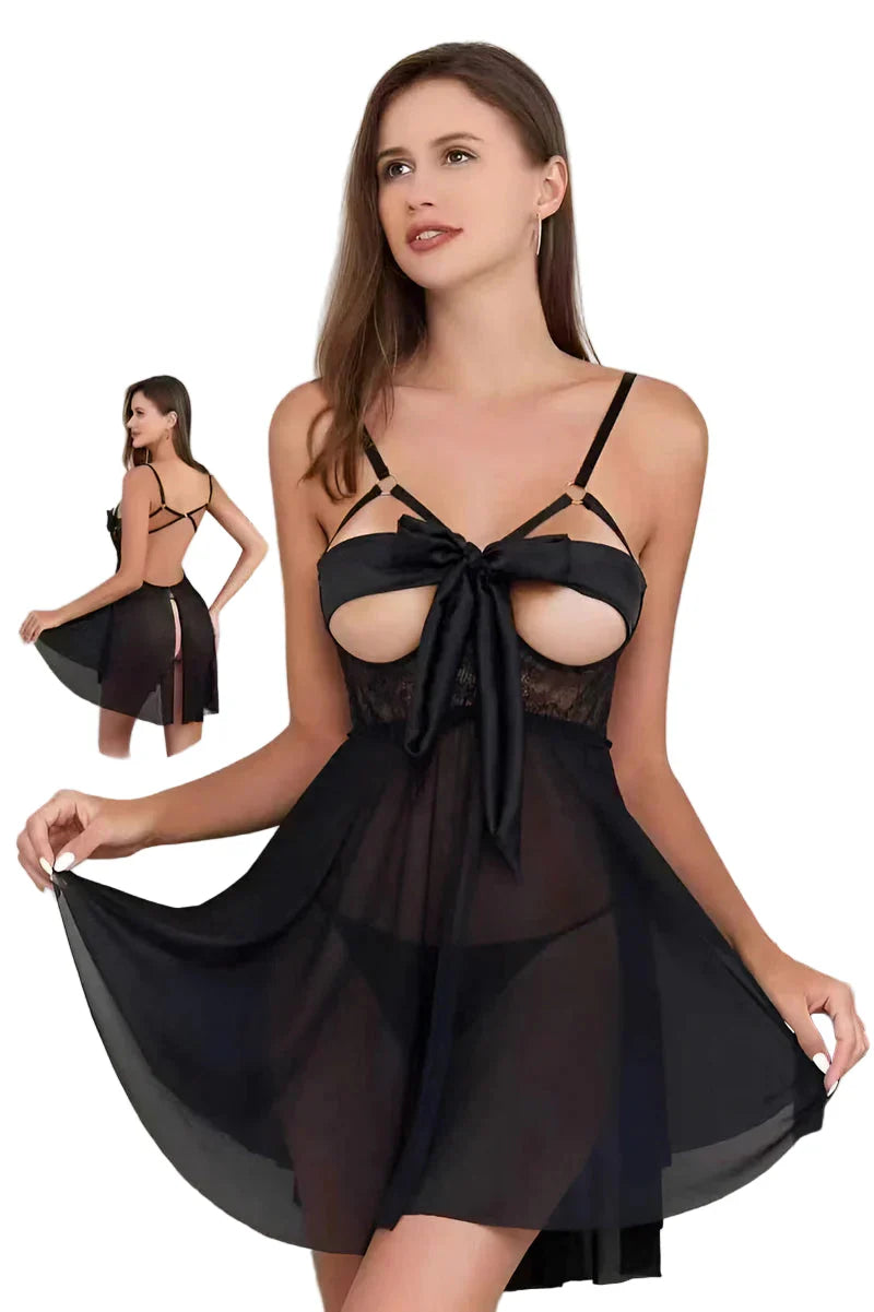 Babydoll Lingerie  - Zeylora Black