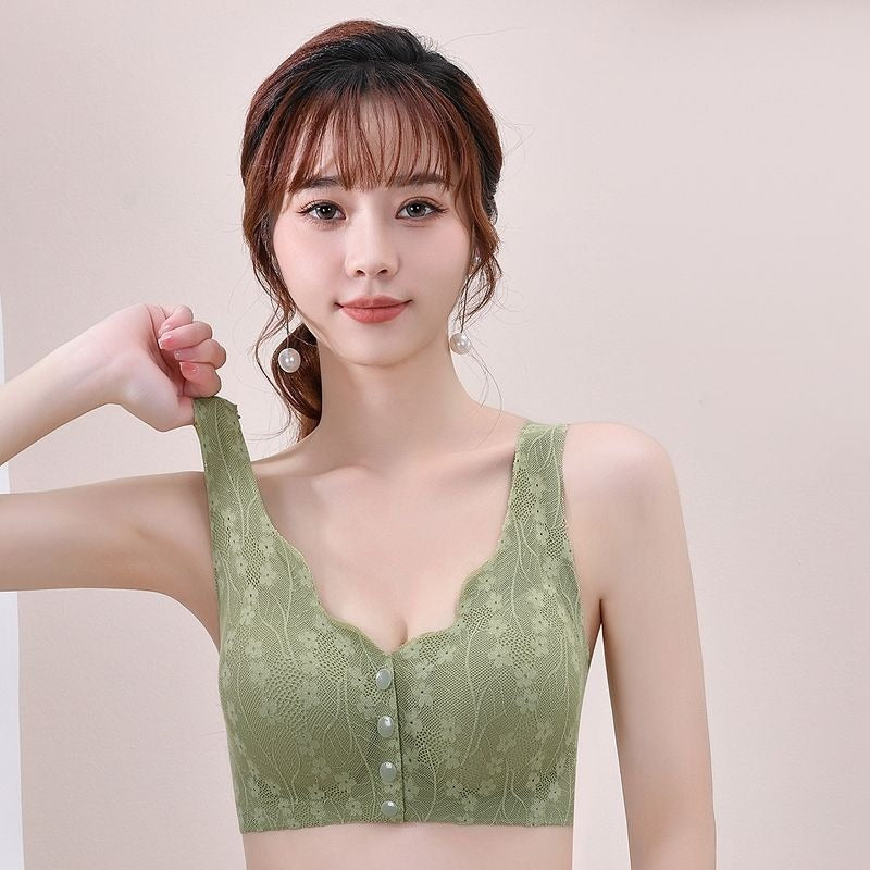 Femmeease EasyLatch Front Button Lace Bra