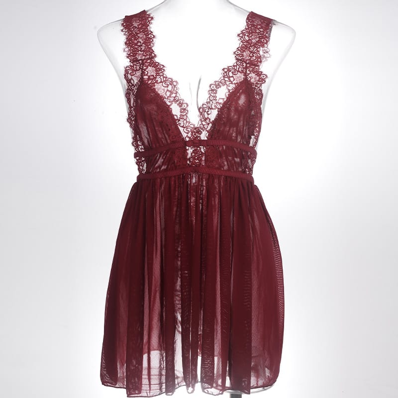 Babydoll Lingerie  - Lunaria Back-Tie