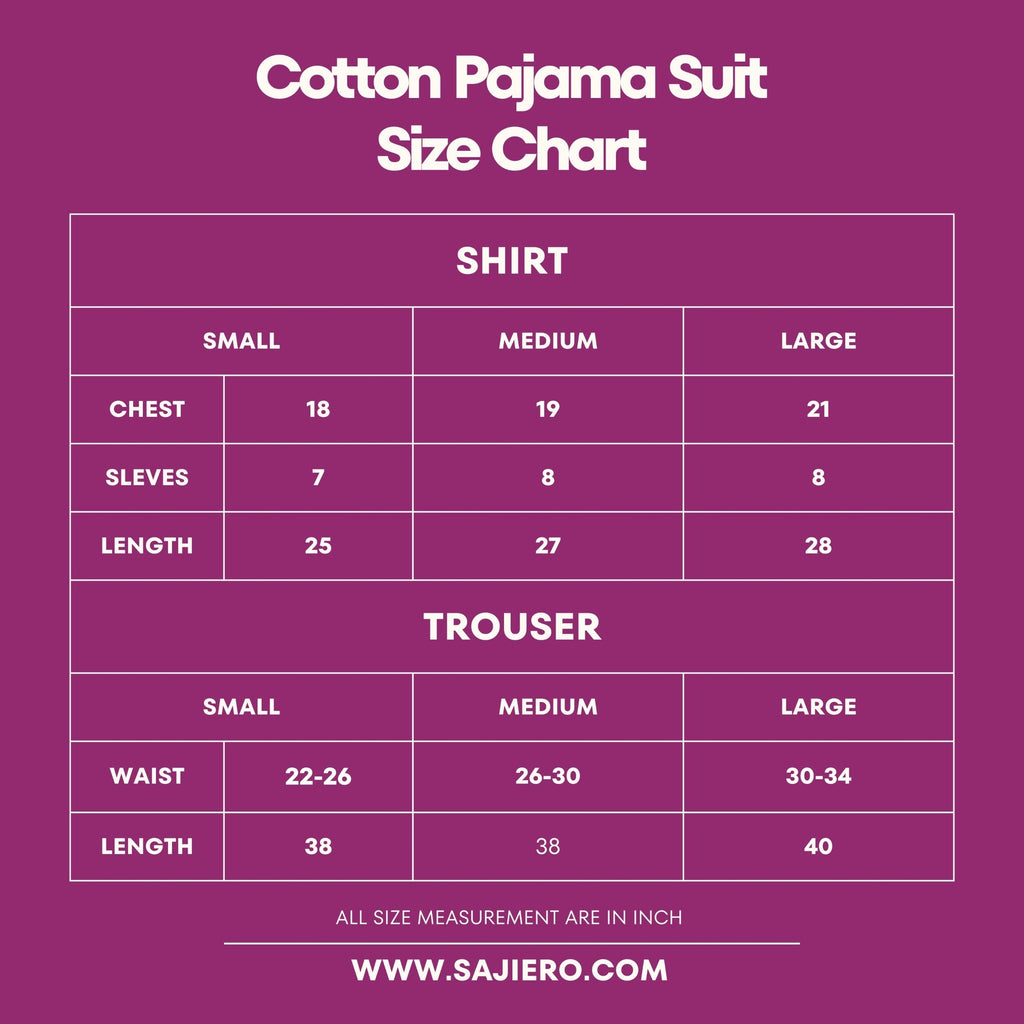 Cotton Pajama Suit - Pure Comfort
