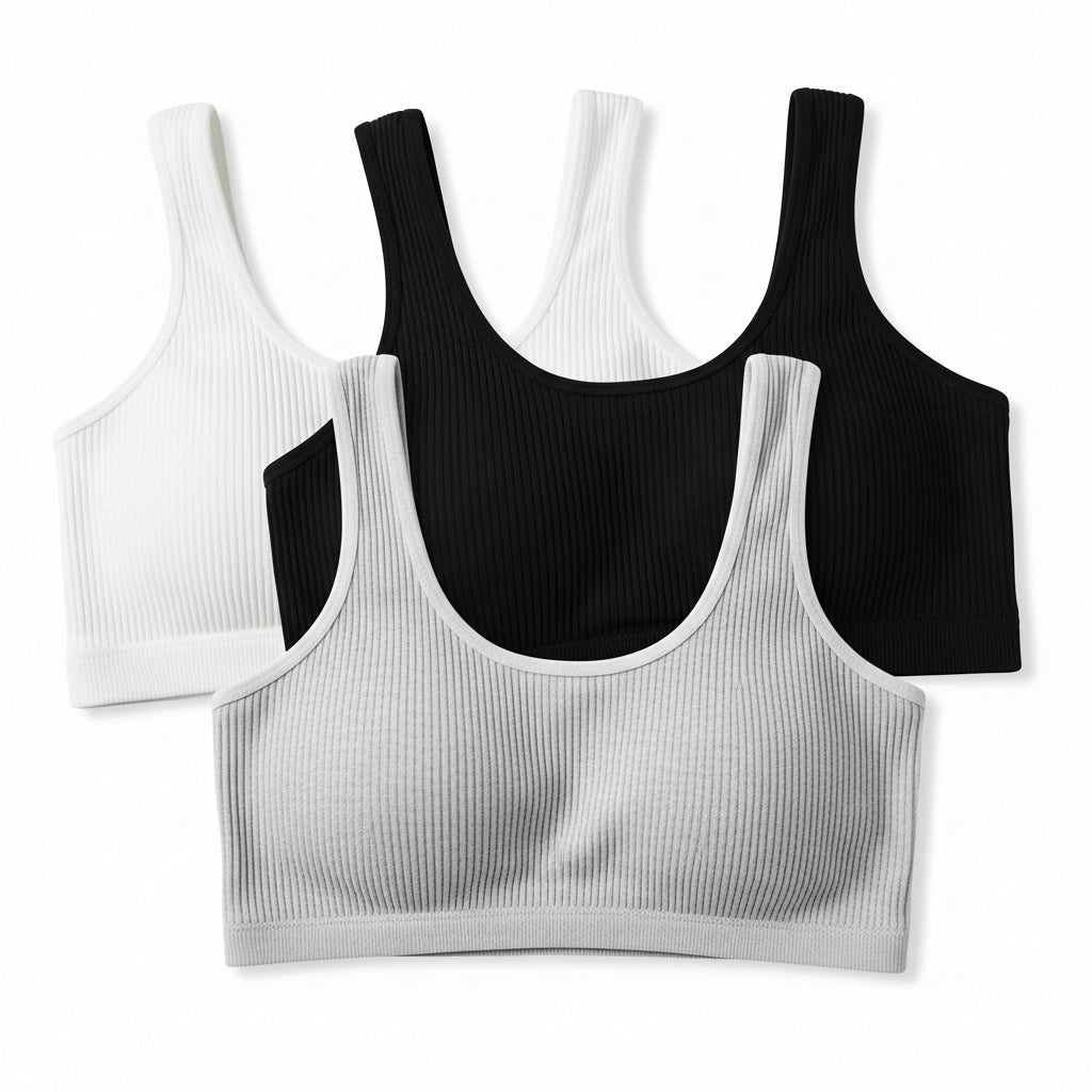 Pack of 3 Teenage Padded Bra - Soft Luxe