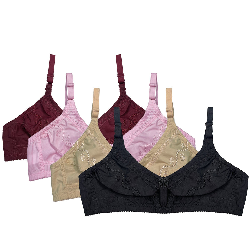 Pack of 4 - Blush Comfort  Bras