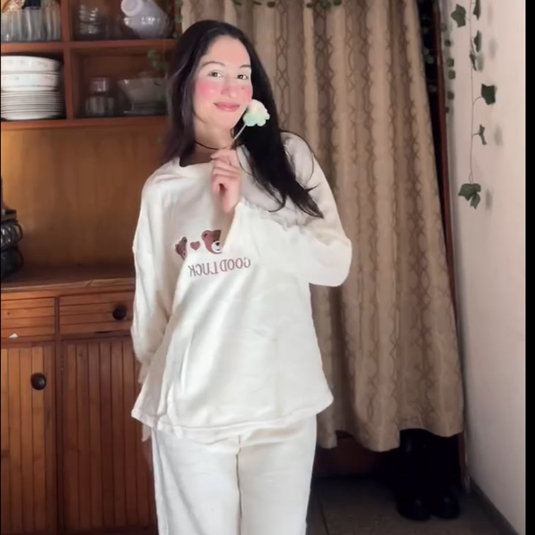 Cozy Cub Fleece Pajama Suit