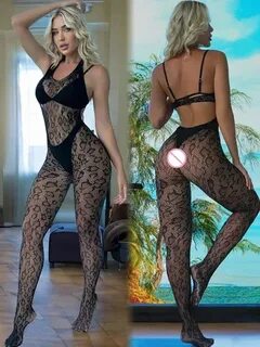 Jaguar Pattern Full Body Transparent Stocking