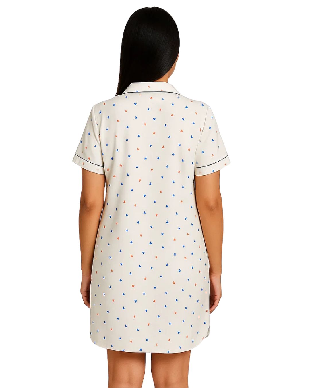 Long Shirt - Silk Dot