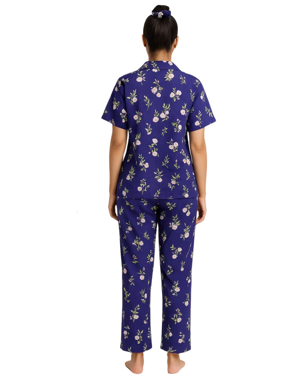 Linen Pajama Suit with Scrunchie - Lush Loom