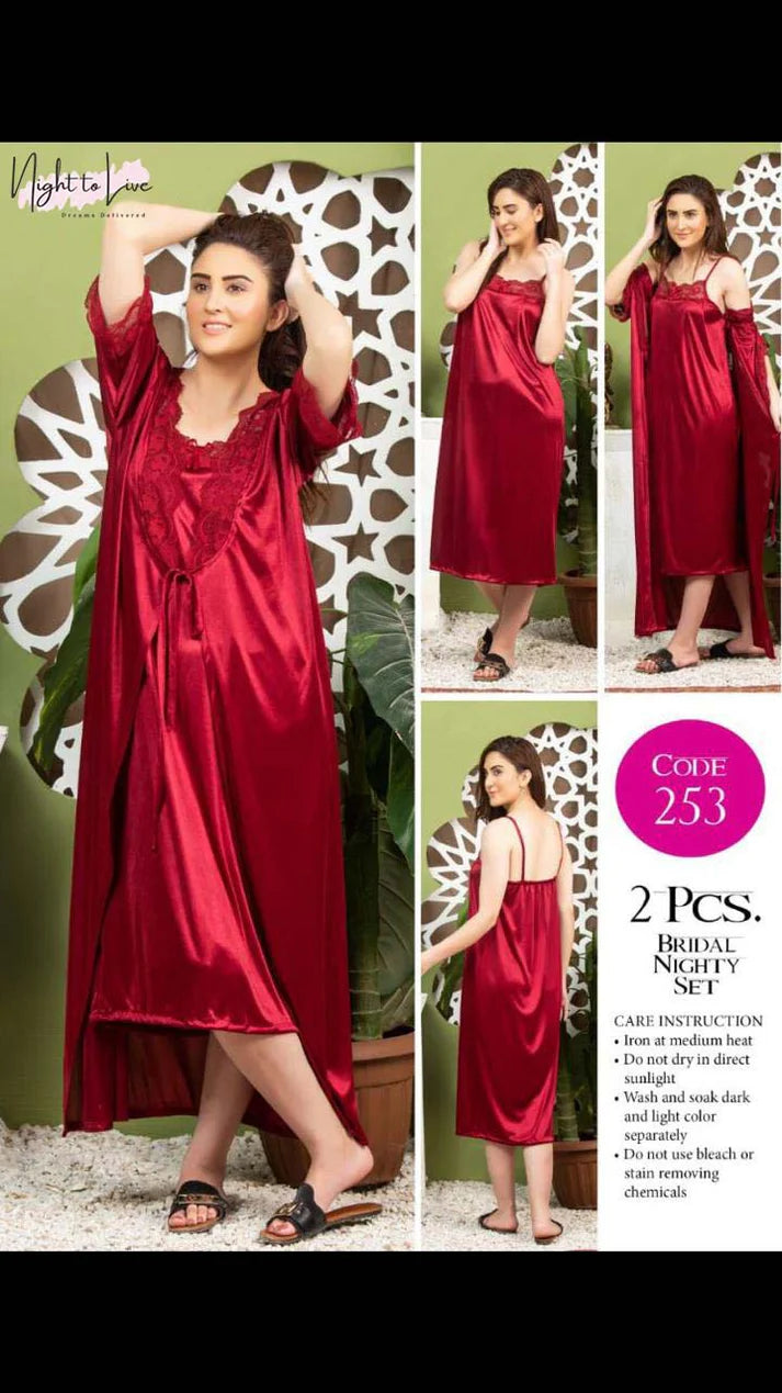 Silk Nighty - 2 Pc