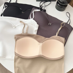 Femmeease -  Front Buckle Push-Up Camisole - Grey