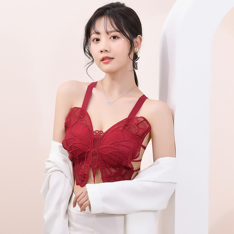 Femmeease - Butterfly style Crop Top 0430 - Free Size